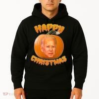 Happy Christmas Joe Biden Halloween Pro Trump  Hoodie thumb 2