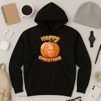 Happy Christmas Joe Biden Halloween Pro Trump  Hoodie thumb 3