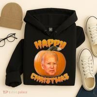 Happy Christmas Joe Biden Halloween Pro Trump  Hoodie thumb 4