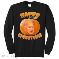 Happy Christmas Joe Biden Halloween Pro Trump  Sweatshirt thumb 0