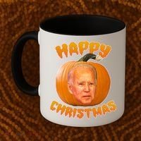 Happy Christmas Joe Biden Halloween Pro Trump  Coffee Mug thumb 2