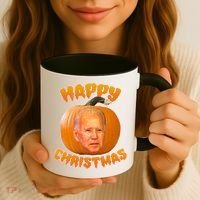 Happy Christmas Joe Biden Halloween Pro Trump  Coffee Mug thumb 3
