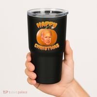 Happy Christmas Joe Biden Halloween Pro Trump  Tumbler thumb 2