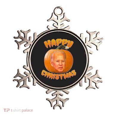 Happy Christmas Joe Biden Halloween Pro Trump  Ornament