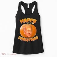 Happy Christmas Joe Biden Halloween Pro Trump  Women's Tank Top thumb 0