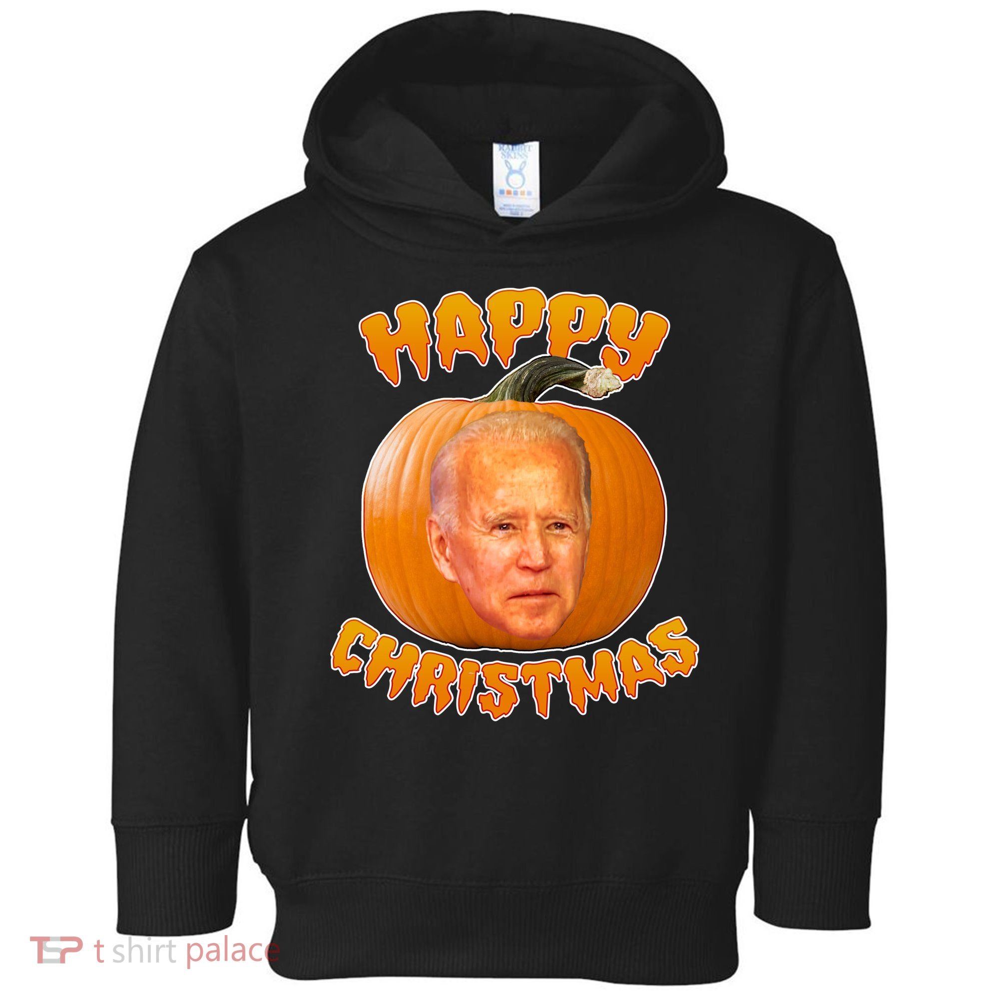 Happy Christmas Joe Biden Halloween Pro Trump  Toddler Hoodie