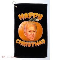 Happy Christmas Joe Biden Halloween Pro Trump  Golf Towel thumb 0