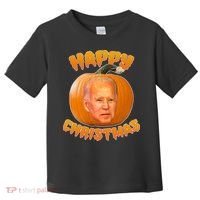 Happy Christmas Joe Biden Halloween Pro Trump  Toddler T-Shirt thumb 0
