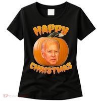 Happy Christmas Joe Biden Halloween Pro Trump  Women's T-Shirt thumb 0
