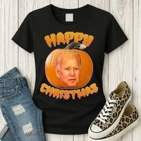 Happy Christmas Joe Biden Halloween Pro Trump  Women's T-Shirt thumb 3