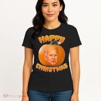 Happy Christmas Joe Biden Halloween Pro Trump  Women's T-Shirt thumb 4