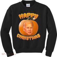 Happy Christmas Joe Biden Halloween Pro Trump  Kids Sweatshirt thumb 0