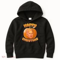 Happy Christmas Joe Biden Halloween Pro Trump  Kids Hoodie thumb 0
