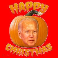 Happy Christmas Joe Biden Halloween Pro Trump  Santa Hat thumb 1