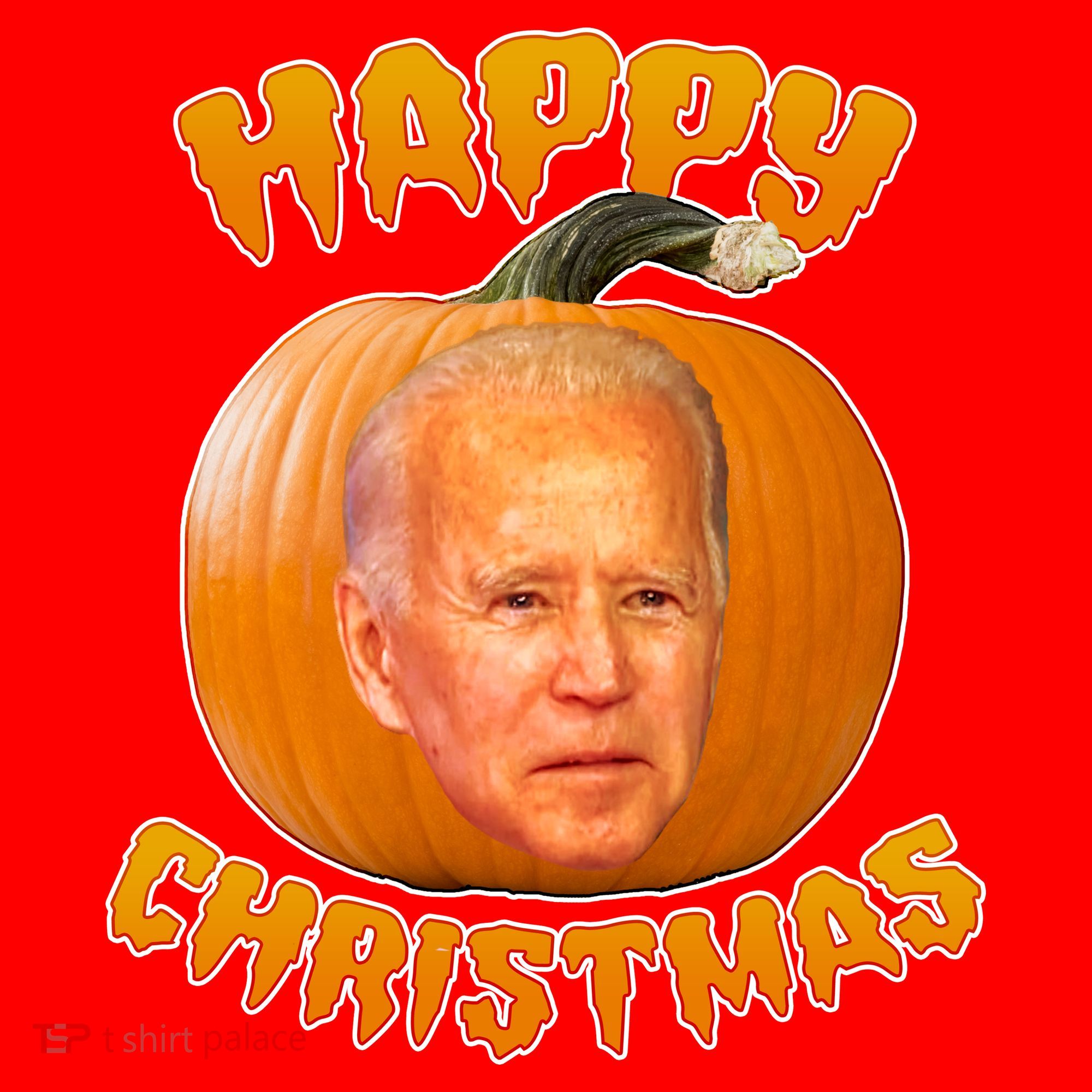 Happy Christmas Joe Biden Halloween Pro Trump  Santa Hat