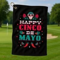 Happy Cinco De Mayo Golf Towel thumb 1