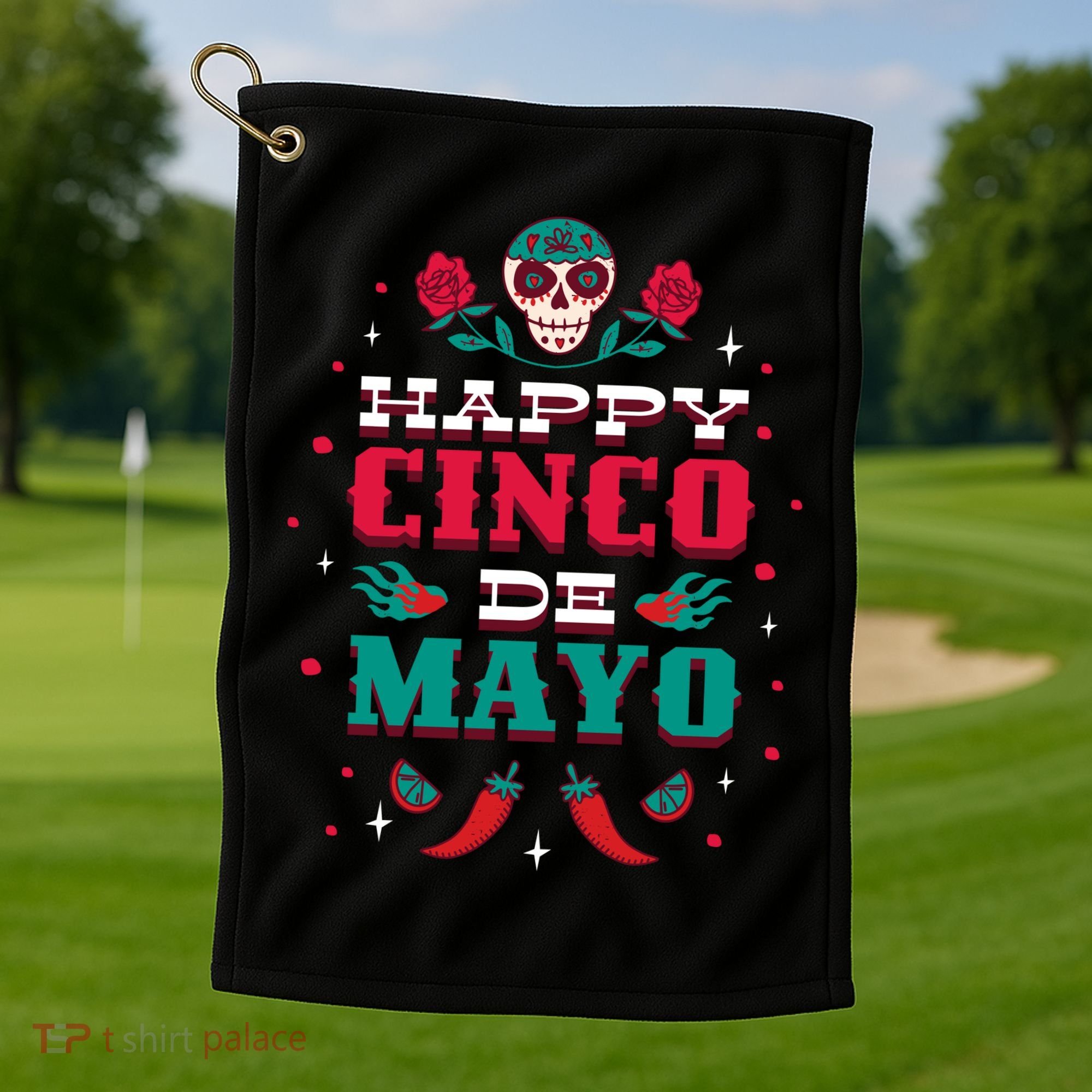 Happy Cinco De Mayo Golf Towel