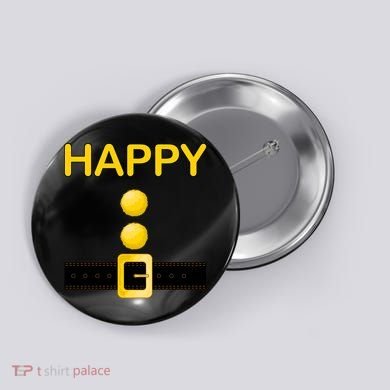 Happy Dwarf Costume Button