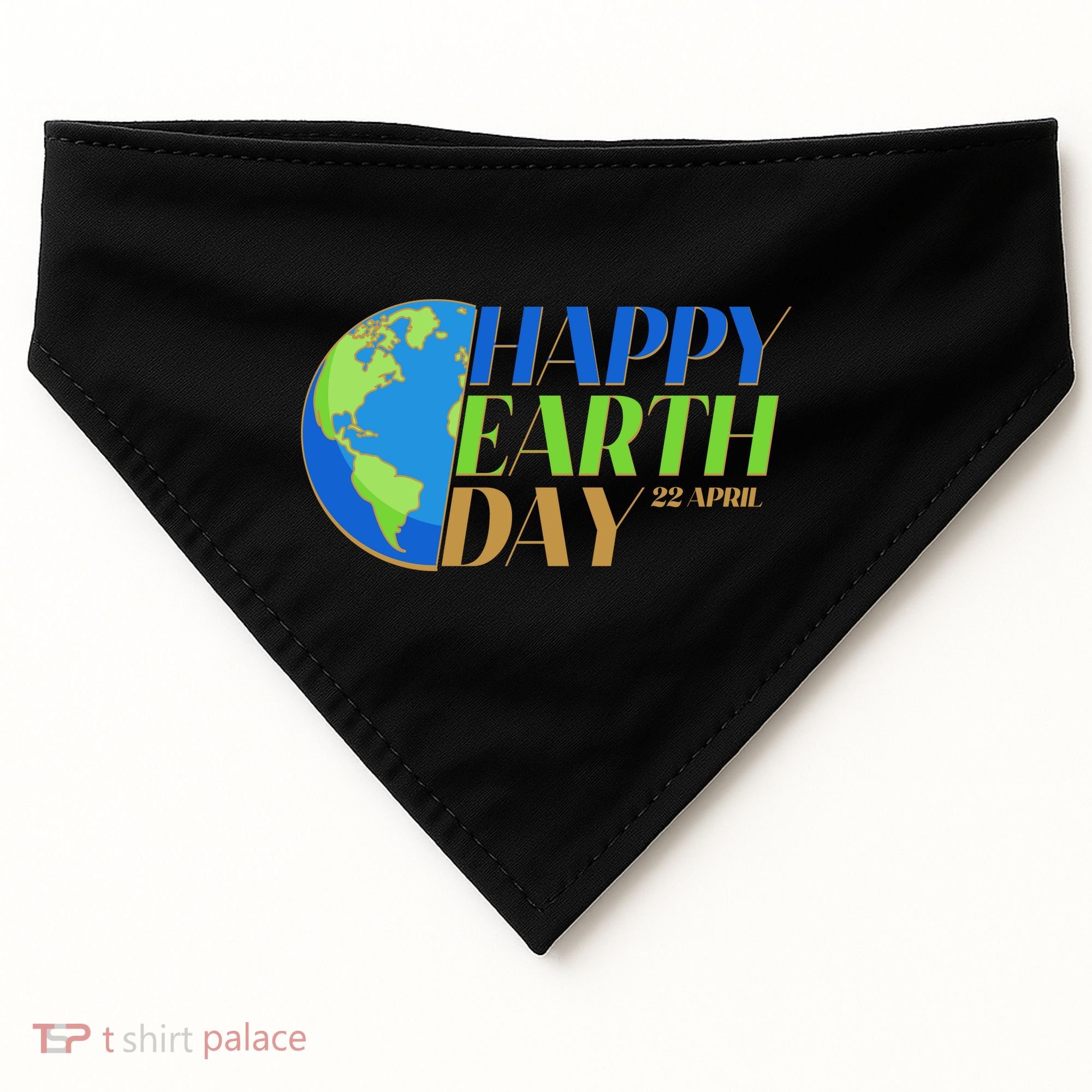 Happy Earth Day 22 April USA-Made Doggie Bandana