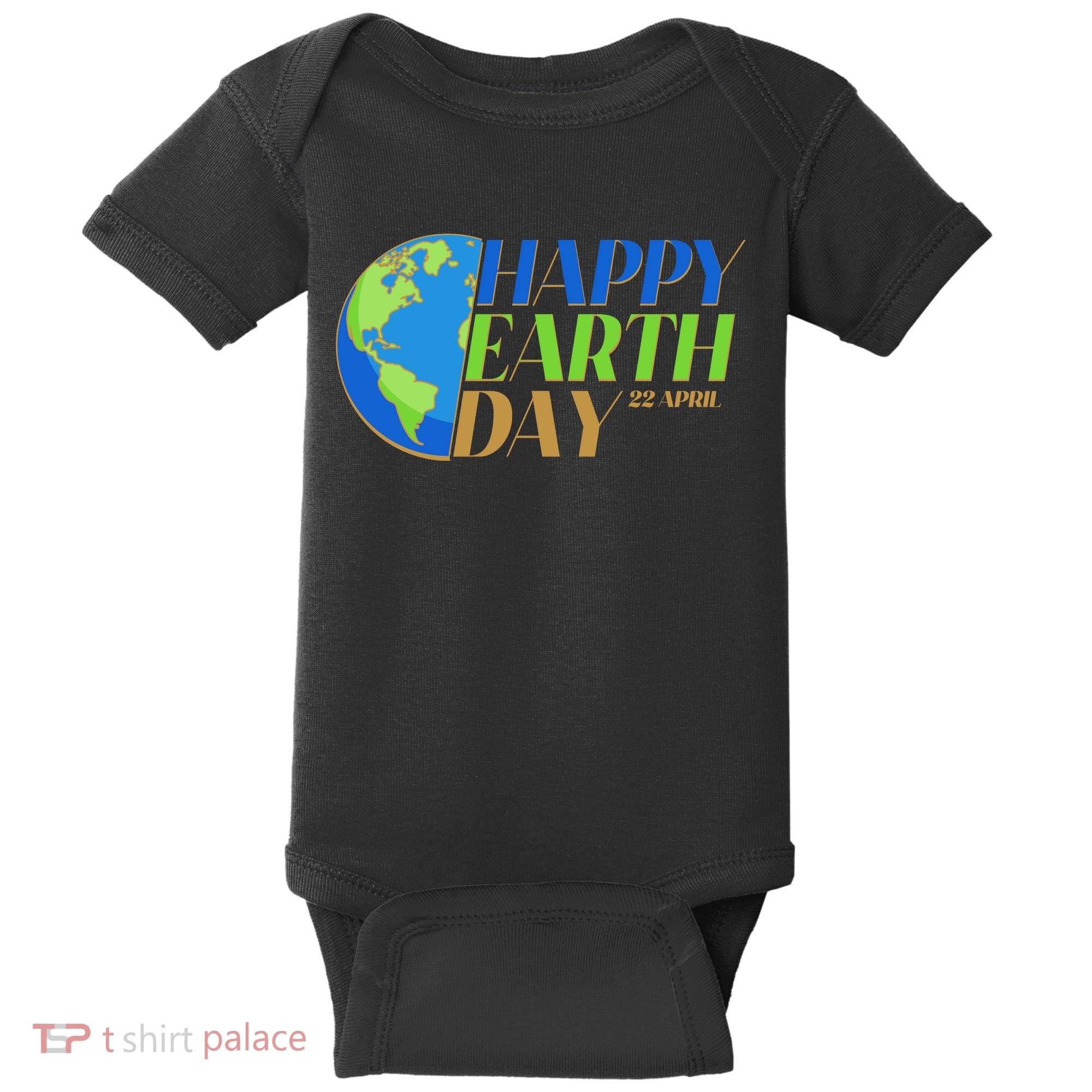 Happy Earth Day 22 April Baby Bodysuit