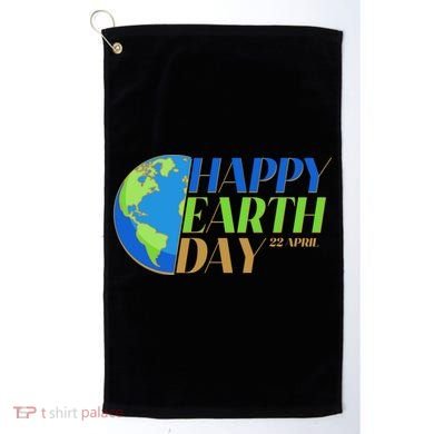 Happy Earth Day 22 April Golf Towel