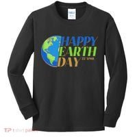 Happy Earth Day 22 April Kids Long Sleeve Shirt thumb 0