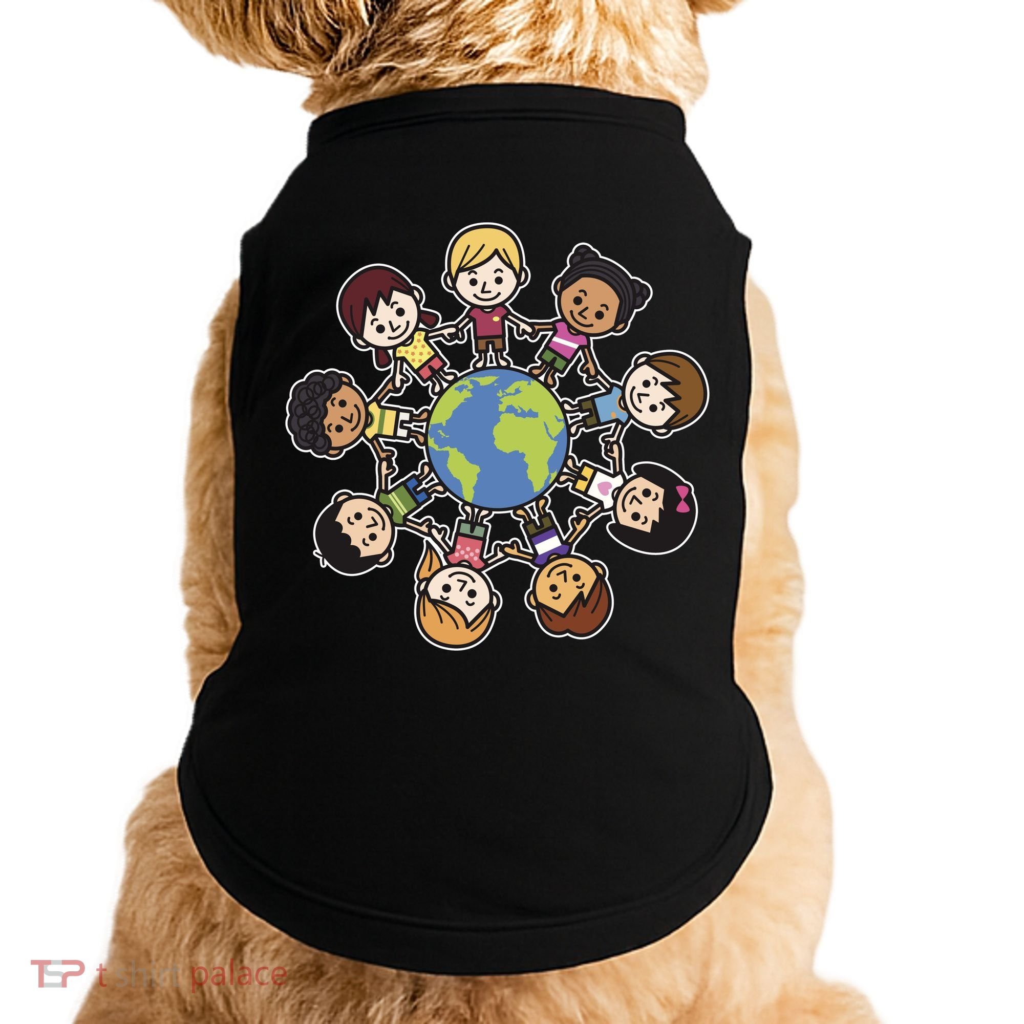 Happy Earth Day Children Around The World Doggie Tank