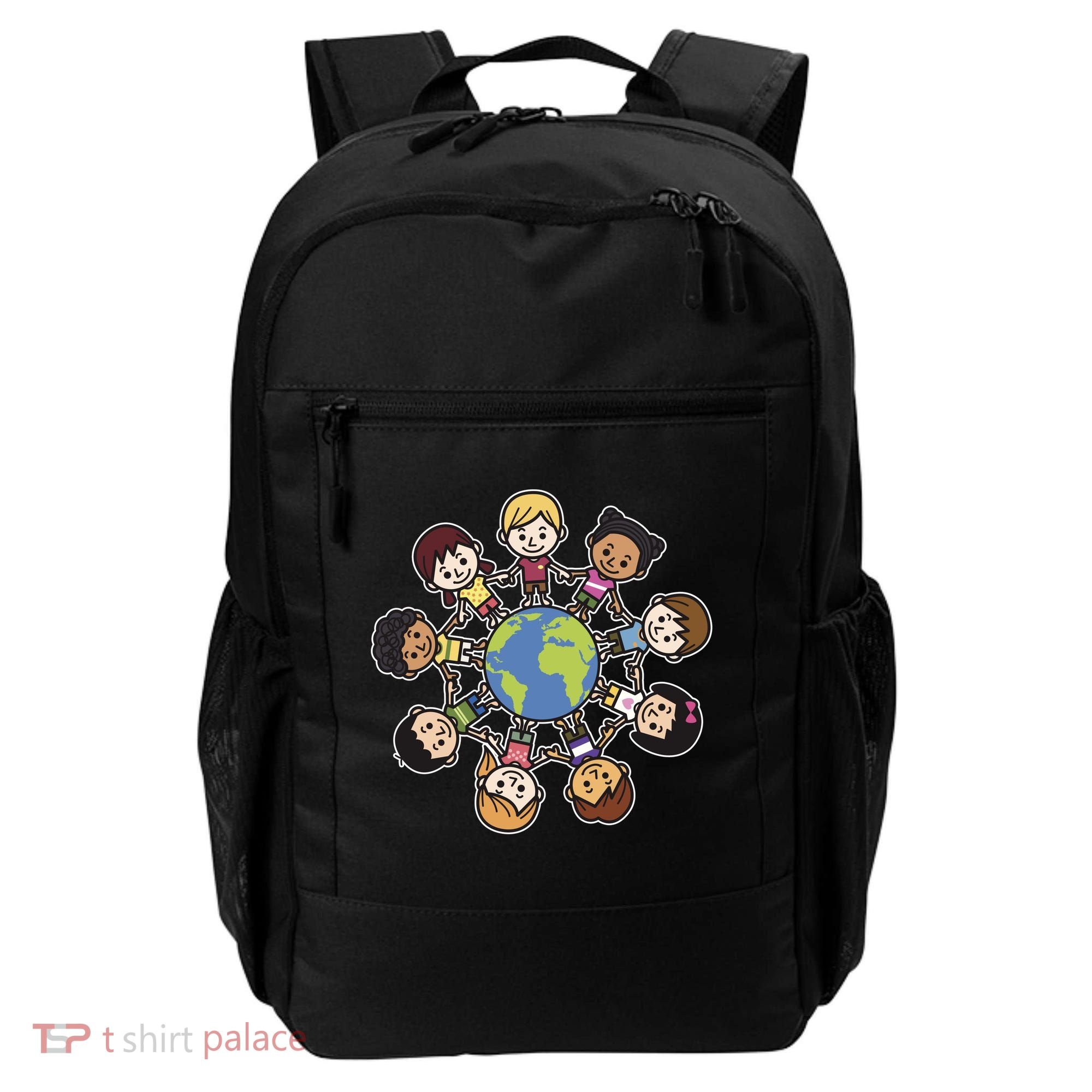 Happy Earth Day Children Around The World Backpack