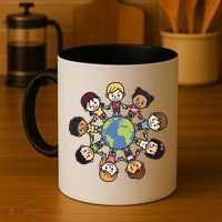 Happy Earth Day Children Around The World Coffee Mug thumb 4