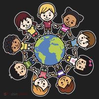 Happy Earth Day Children Around The World Golf Towel thumb 3