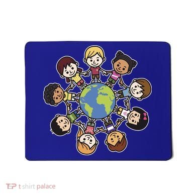 Happy Earth Day Children Around The World Mousepad