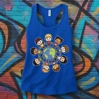 Happy Earth Day Children Around The World Women's Tank Top thumb 3