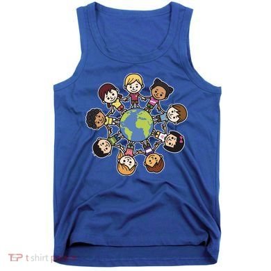 Happy Earth Day Children Around The World Tank Top