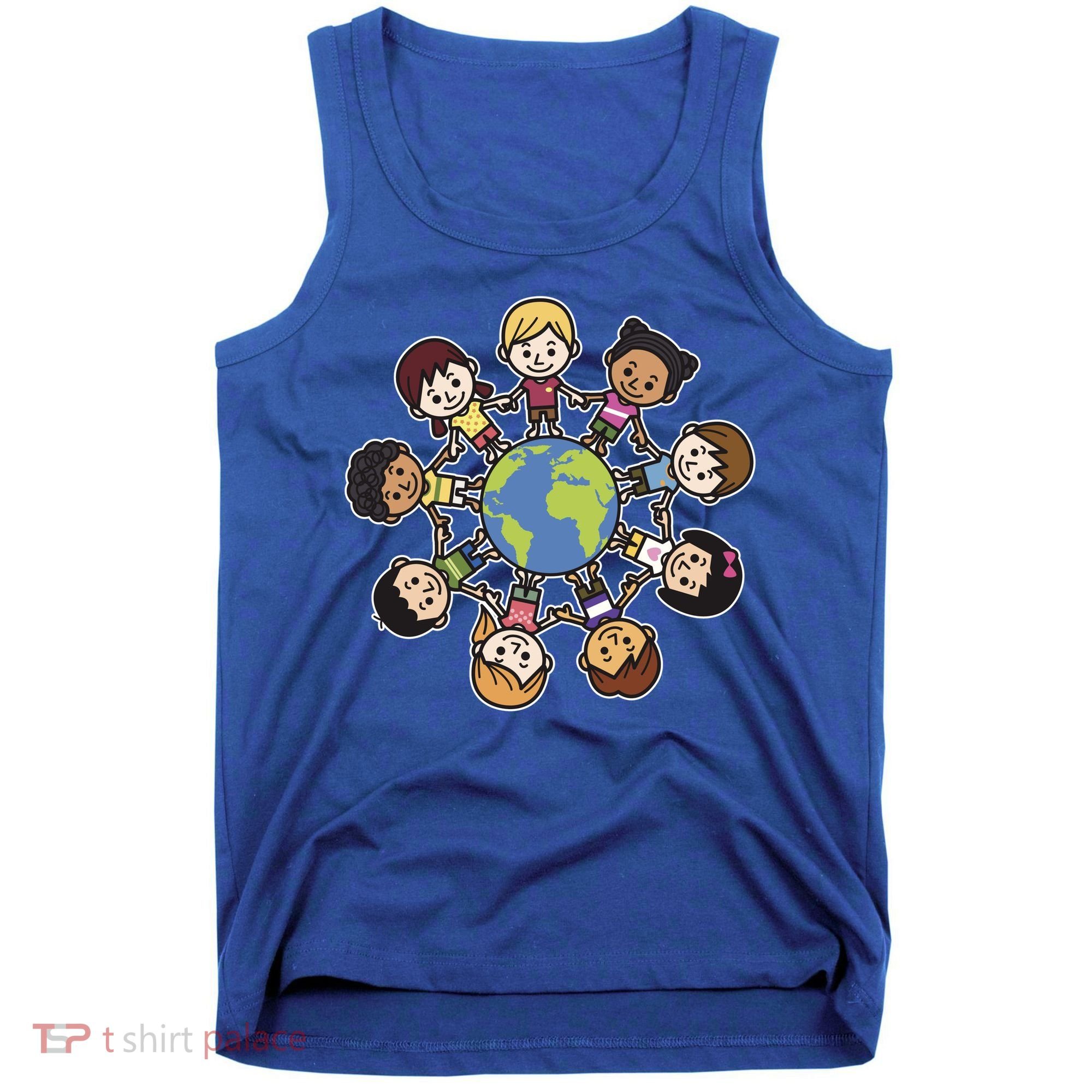Happy Earth Day Children Around The World Tank Top