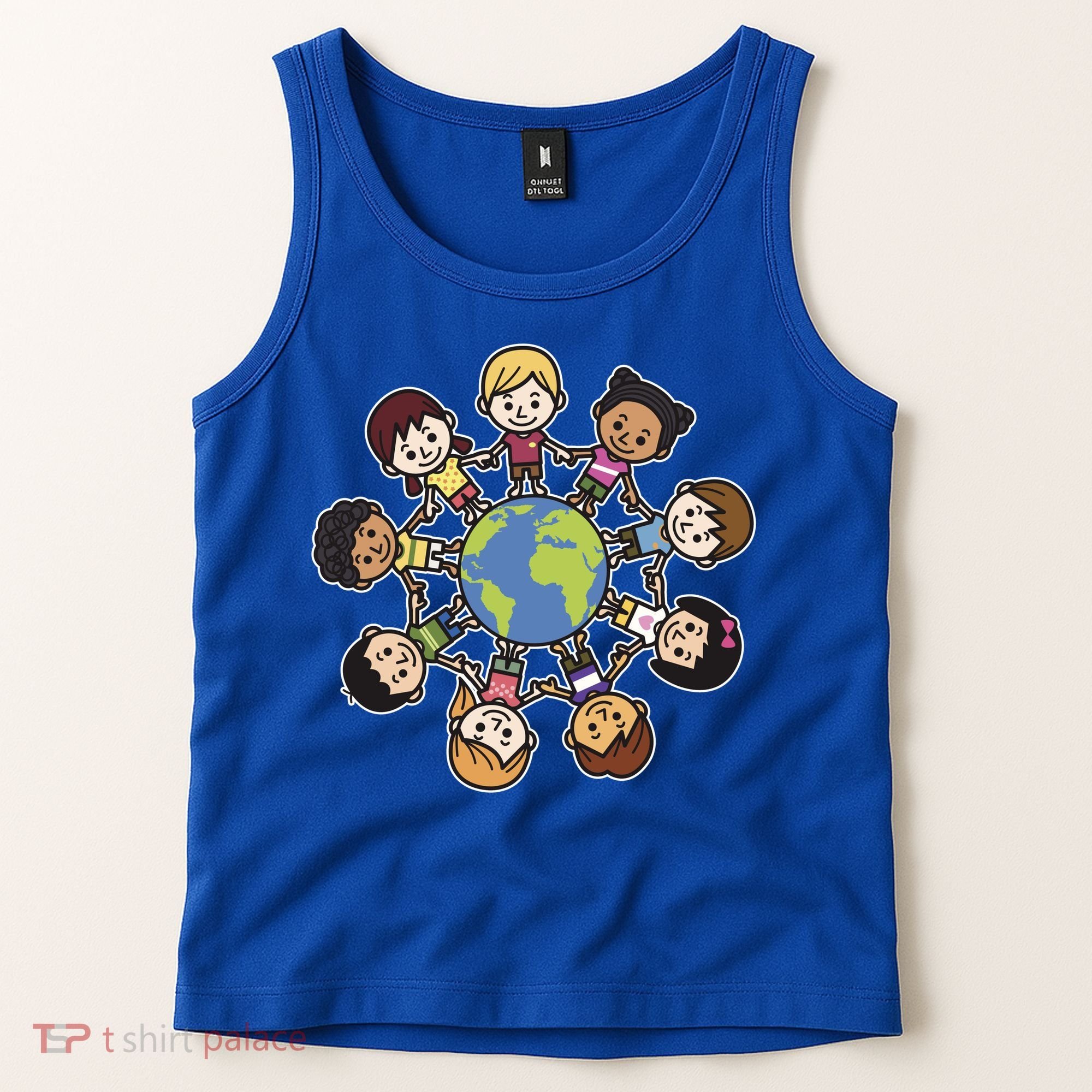 Happy Earth Day Children Around The World Tank Top
