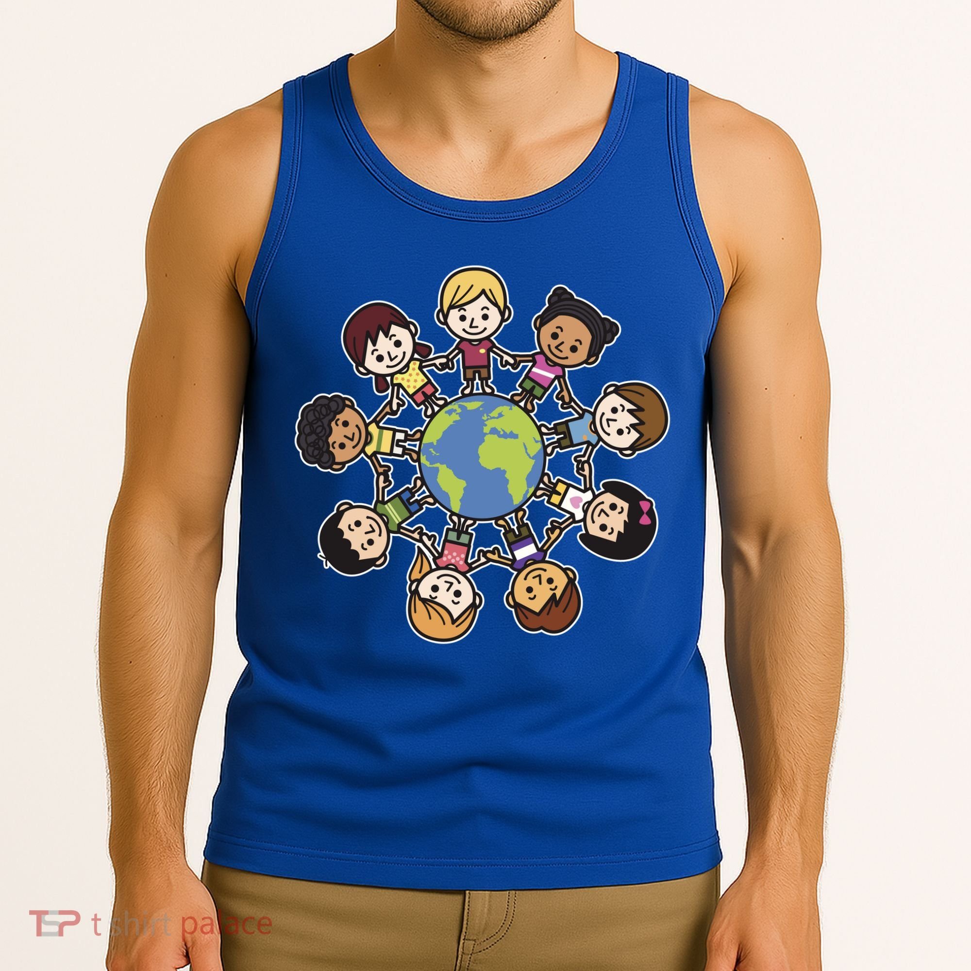Happy Earth Day Children Around The World Tank Top