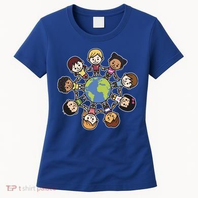 Happy Earth Day Children Around The World Women's T-Shirt