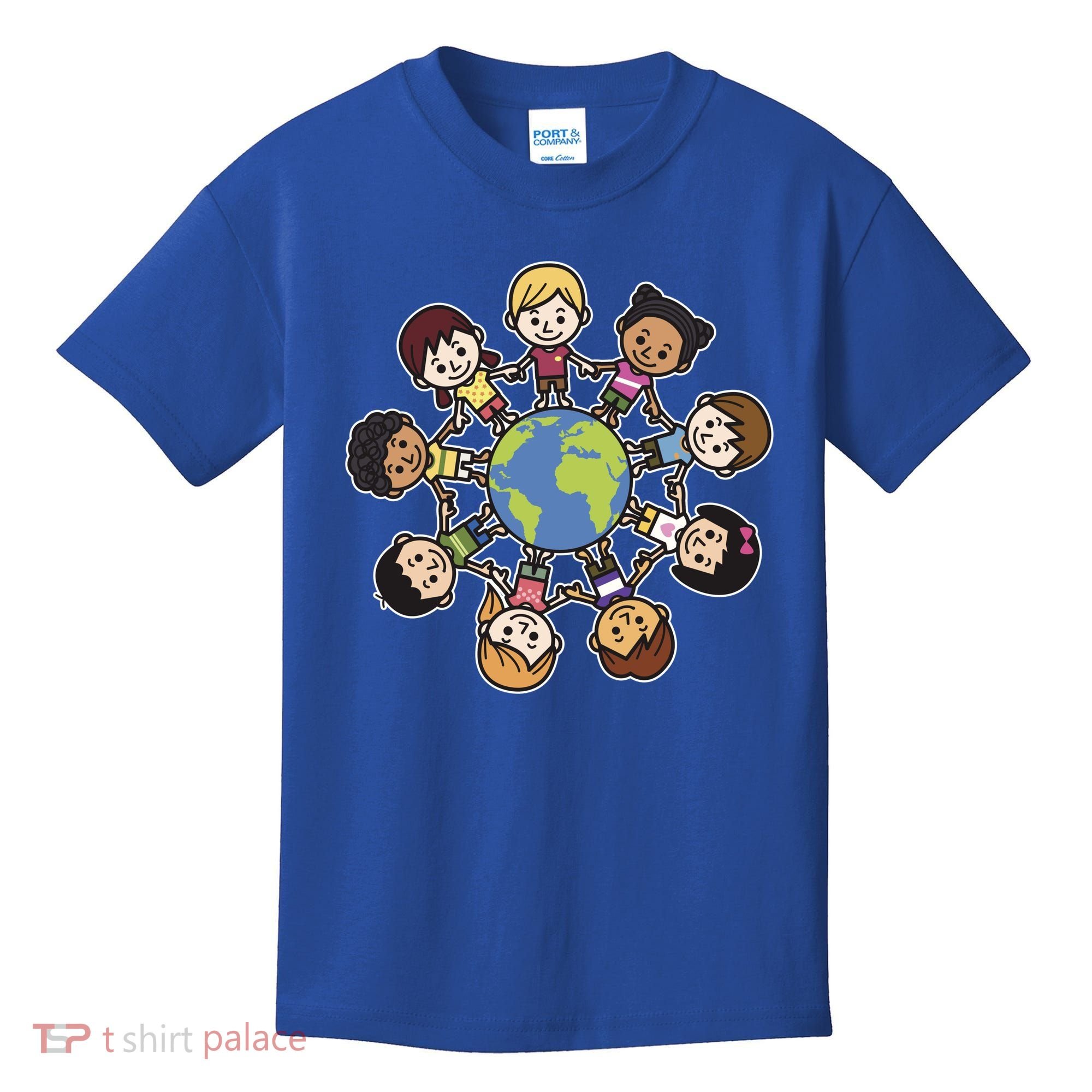 Happy Earth Day Children Around The World Kids T-Shirt