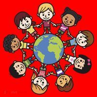 Happy Earth Day Children Around The World Santa Hat thumb 1