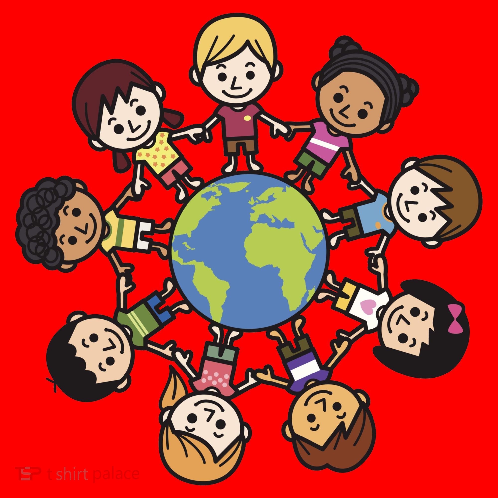 Happy Earth Day Children Around The World Santa Hat