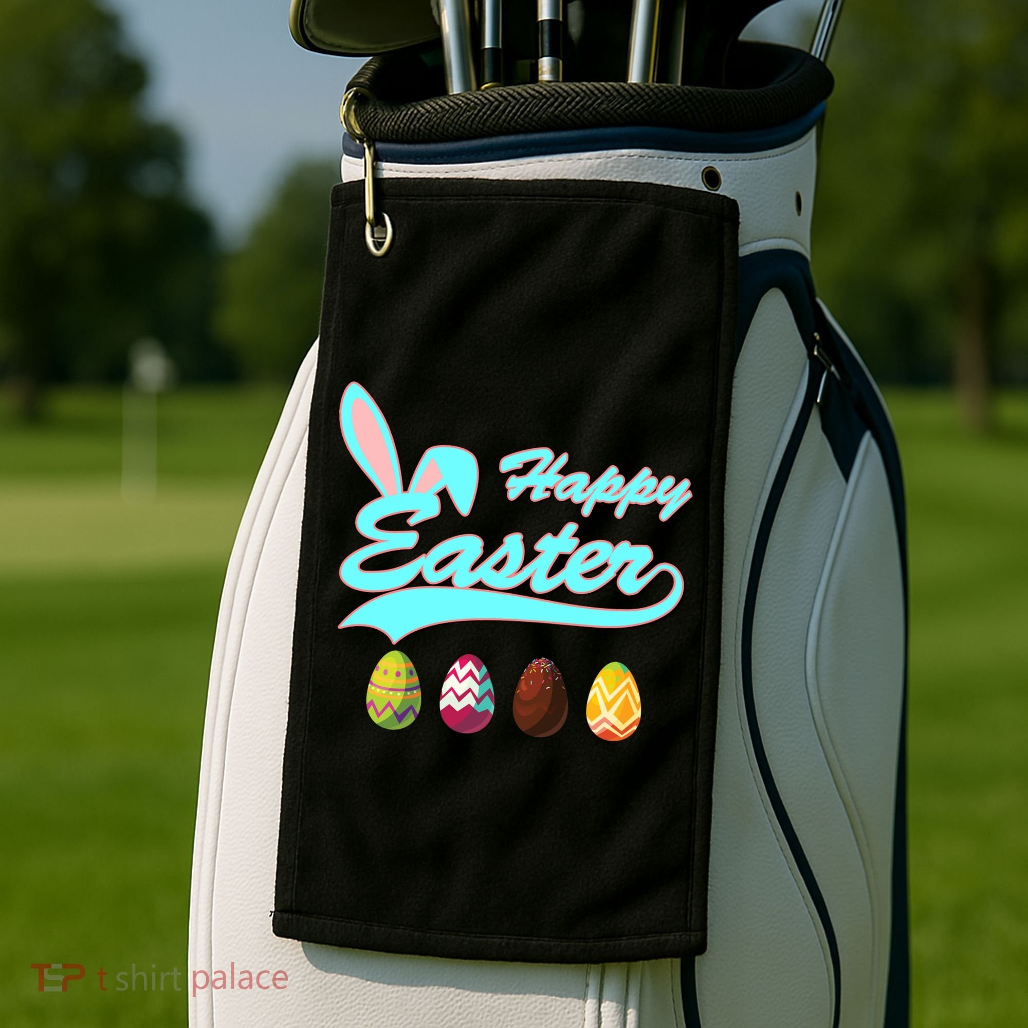 Happy Easter Golf Towel