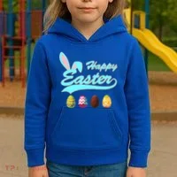 Happy Easter Kids Hoodie thumb 3