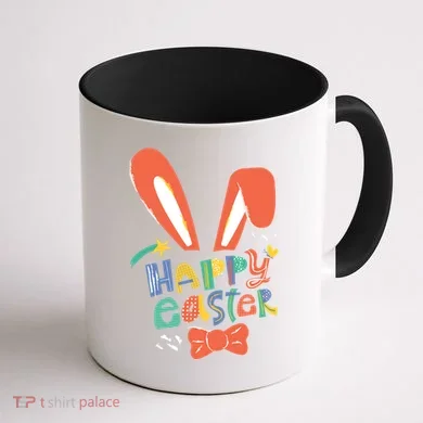 Happy Easter Bow Coffee Mug back