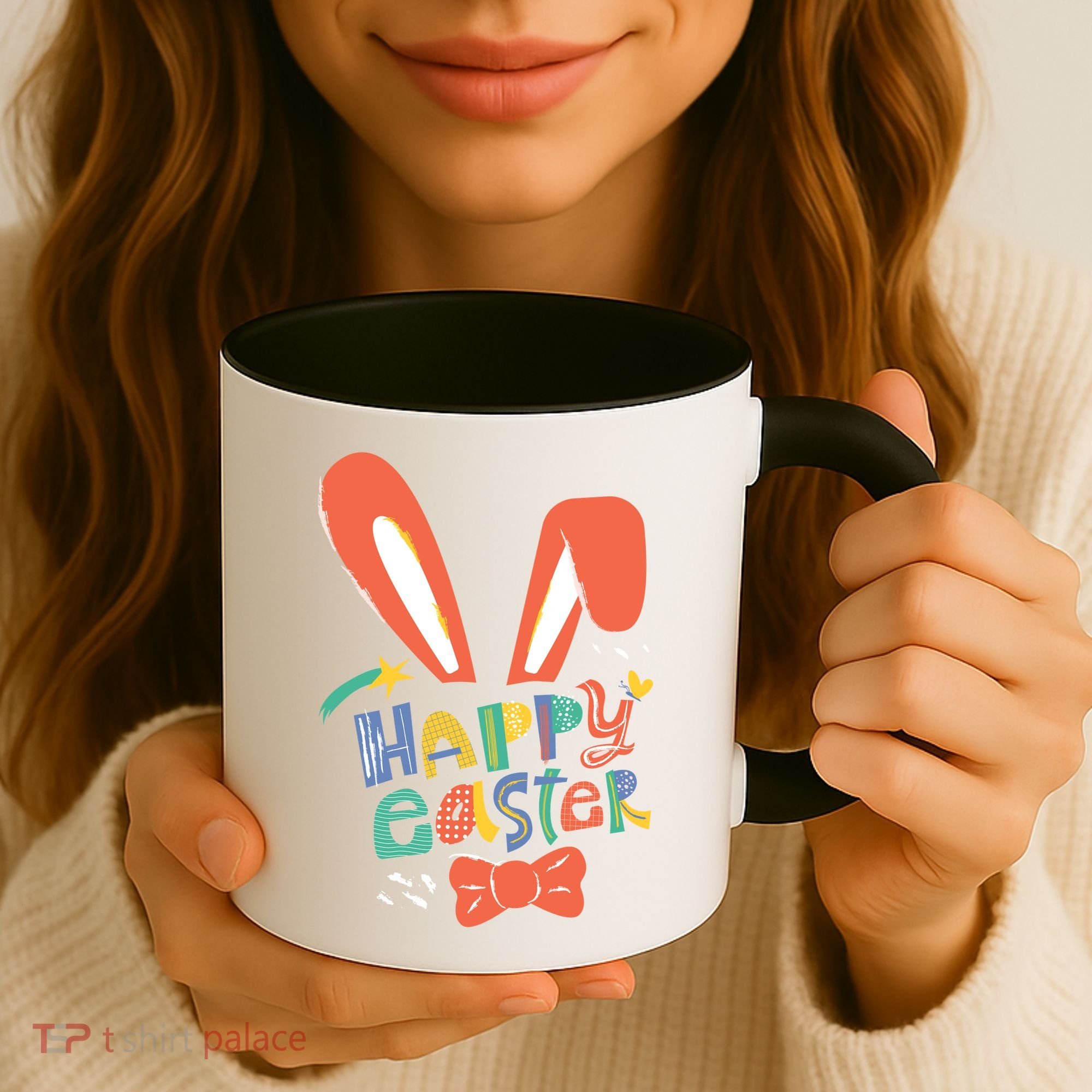 Happy Easter Bow  Coffee Mug