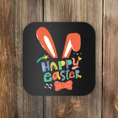 Happy Easter Bow  Coaster