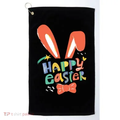 Happy Easter Bow Golf Towel