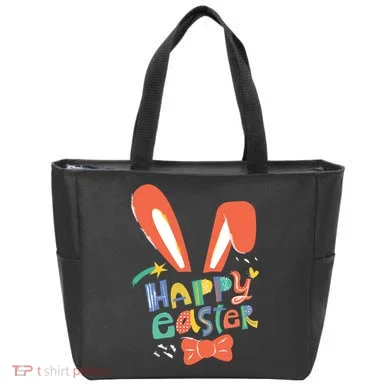 Happy Easter Bow Tote Bag
