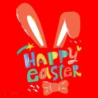 Happy Easter Bow  Santa Hat thumb 1
