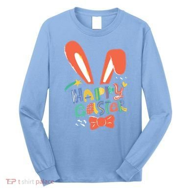 Happy Easter Bow  Long Sleeve Shirt