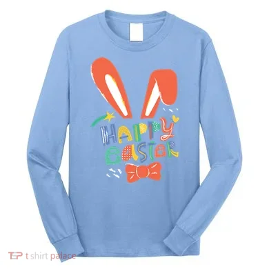 Happy Easter Bow Long Sleeve Shirt